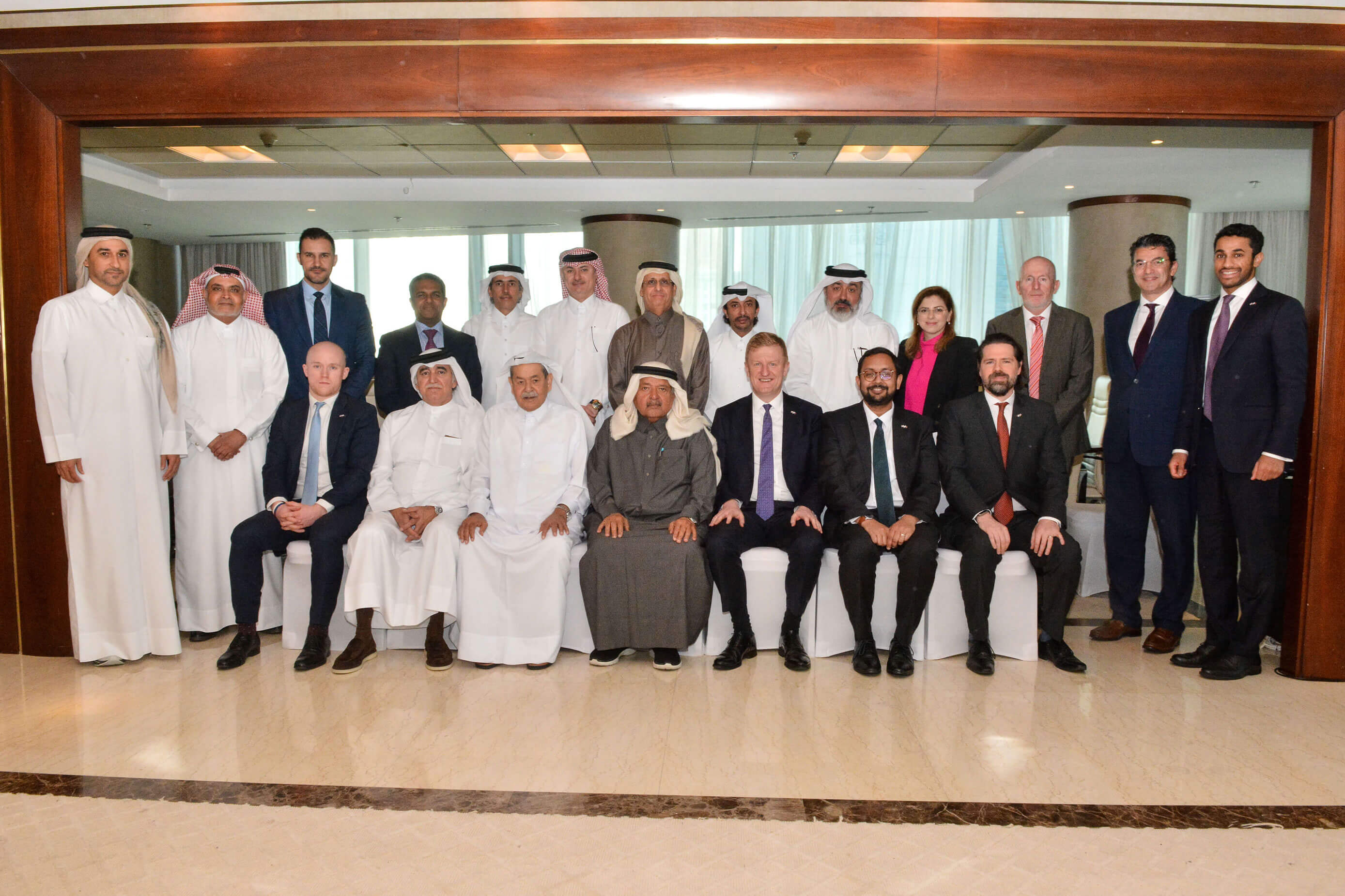 The Qatari Businessmen Association discusses investment opportunities with the UK Deputy Prime Minister 