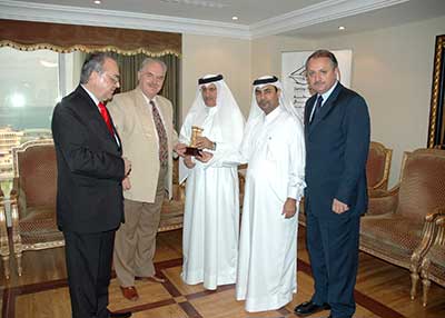 The Qatari Businessmen Association has hosted in its premises a Romanian delegation