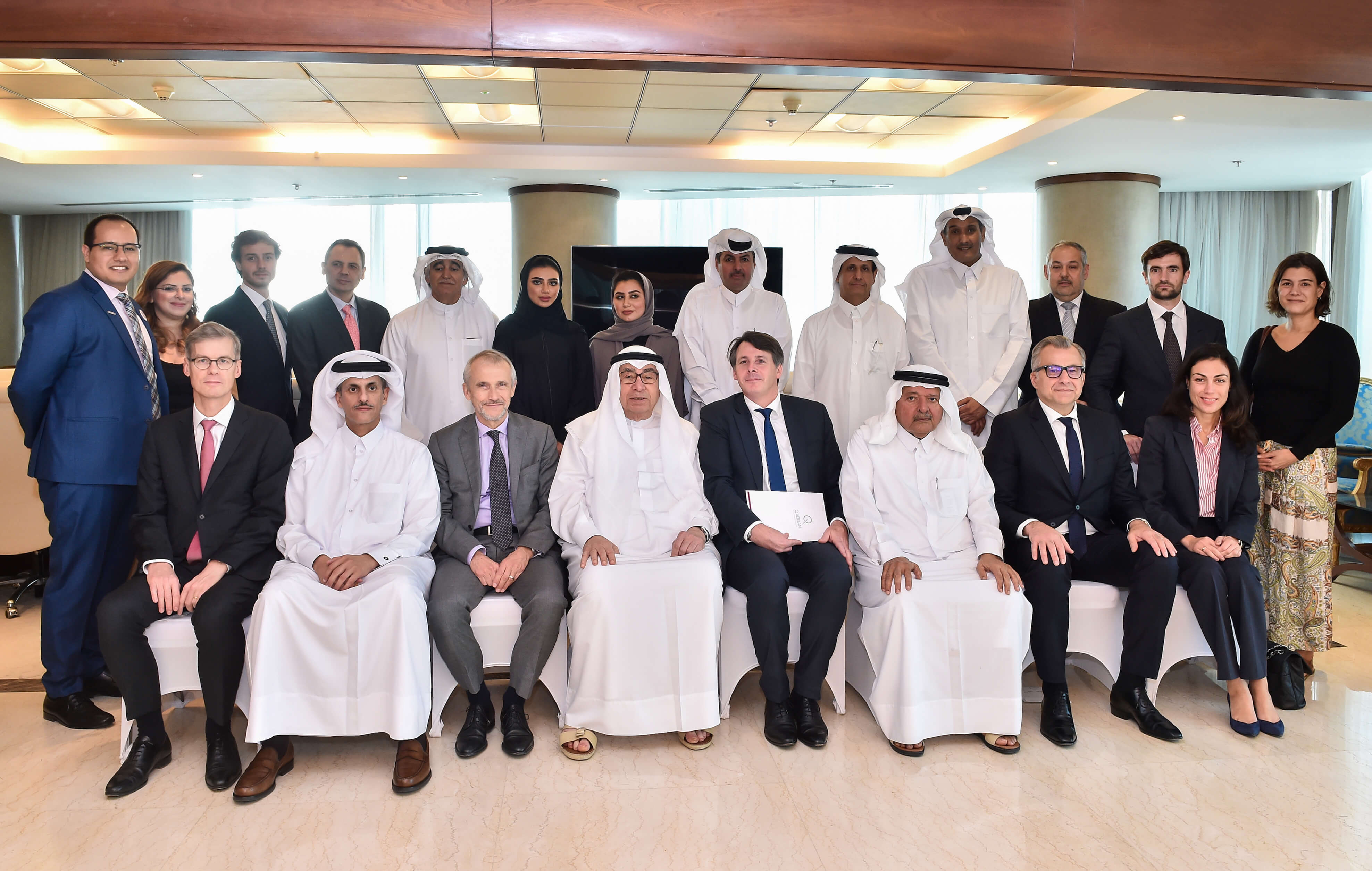 The Qatari Businessmen Association hosted a French delegation from Qadran Association