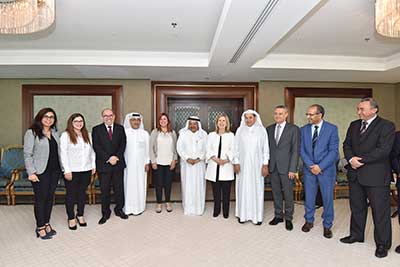 اجتماع رابطة رجال الاعمال القطريين مع سعادة  وزيرة السياحة والصناعات التقليدية بالجمهورية التونسية